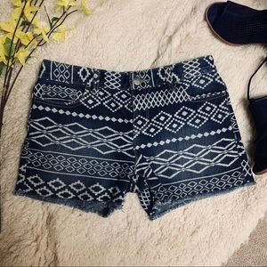 Aztec Jean Shorts